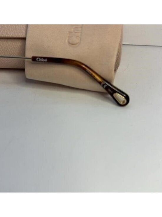 New Authentic Chloé CH 0037S 2343J3 - GOLD/ GREEN GRADIENT Round Sunglasses main image 4